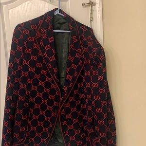 Blue and Red Gucci Blazer